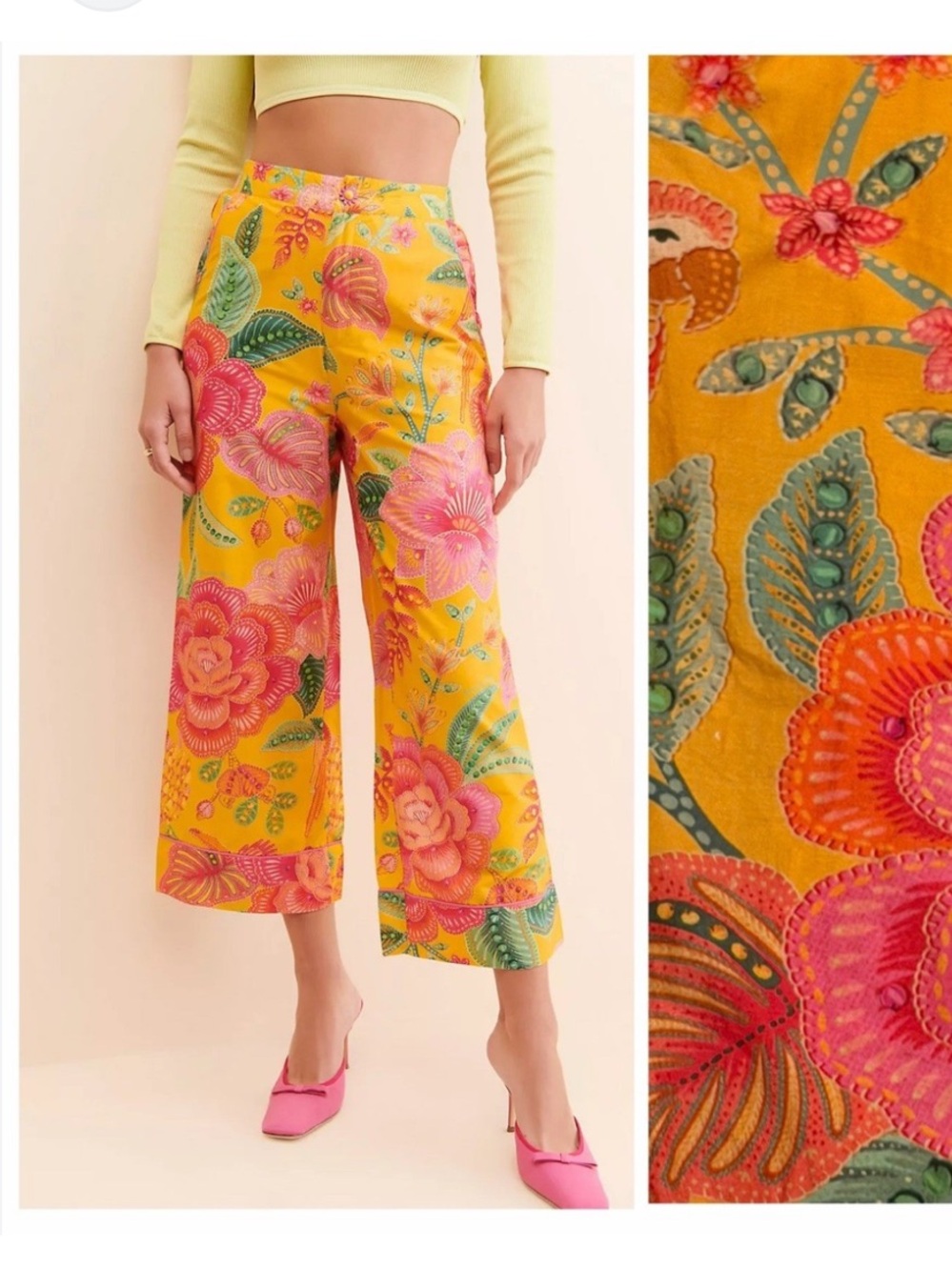 Farm Rio Bright Floral pants